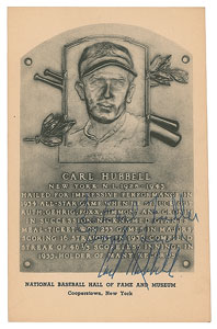 Lot #801 Carl Hubbell - Image 1