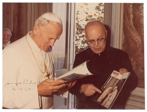 Lot #100  Pope John Paul II - Image 1