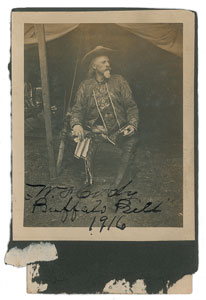 Lot #118 William F. ‘Buffalo Bill’ Cody Signed Photograph - Image 1