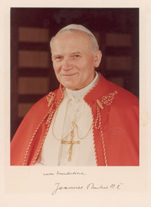 Lot #101  Pope John Paul II - Image 1