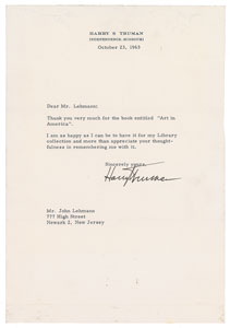 Lot #66 Harry S. Truman - Image 1
