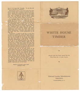 Lot #31  1927 Piece of the White House - Image 2