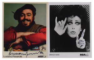 Lot #499 Grace Slick and Luciano Pavarotti - Image 1