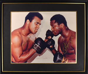 Lot #736 Muhammad Ali and Joe Frazier