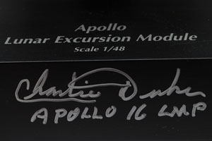 Lot #5070 Charlie Duke Signed Lunar Module Model - Image 2