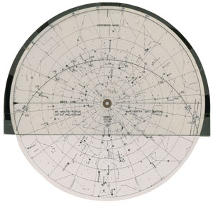 Lot #5048 Gordon Cooper's Gemini 5 Training-Used Star Chart - Image 1