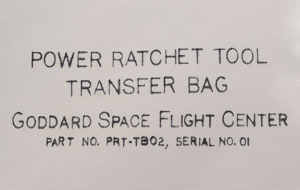 Lot #5381  Space Shuttle Power Ratchet Tool Transfer Bag for Hubble Telescope - Image 3