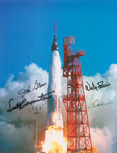 Lot #5041  Mercury Astronauts Signed Photograph - Image 1