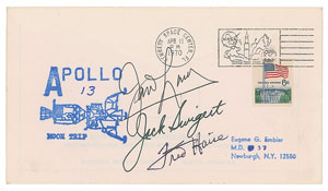 Lot #5290  Apollo 13 Signed Cover - Image 1