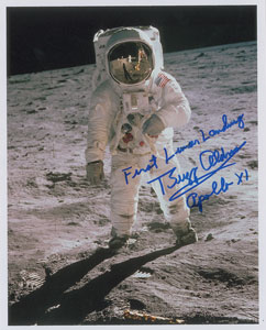 Lot #5278 Buzz Aldrin Signed Photograph