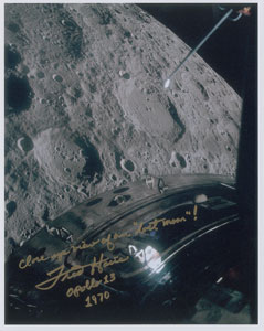 Lot #5296 Fred Haise Signed Photograph - Image 1
