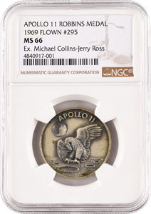 Lot #5197 Michael Collins's Apollo 11 Flown Robbins Medal - Image 1