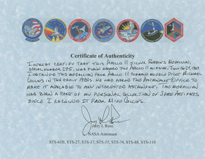Lot #5197 Michael Collins's Apollo 11 Flown Robbins Medal - Image 3
