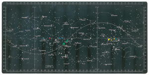 Lot #5260 John Young's Training-Used Apollo 17 Star Chart - Image 1