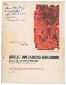 Lot #5166  Apollo 9 CSM-104 Operations Handbook,