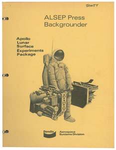 Lot #5136  ALSEP Press Backgrounder Book by Bendix
