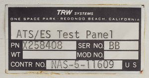 Lot #5406  NASA ATS-ES Test Panel - Image 4