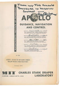 Lot #5327 Gene Kranz's Apollo Guidance,