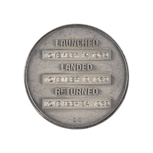 Lot #5210 Charles Conrad's Flown Apollo 12 Robbins Medal - Image 2