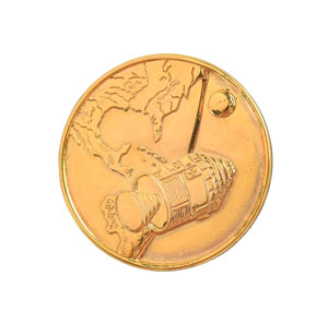 Lot #5156 Charles Conrad's Apollo 1 Fliteline Medallion - Image 1