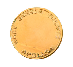 Lot #5156 Charles Conrad's Apollo 1 Fliteline Medallion - Image 2