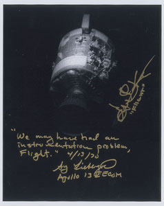 Lot #5331  Mission Control Signed Photograph - Image 1