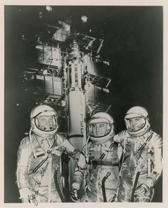 Lot #5028  Mercury Astronauts Signed Photograph