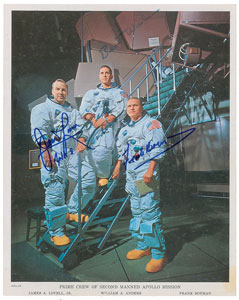 Lot #5165  Apollo 8 Signed Photograph