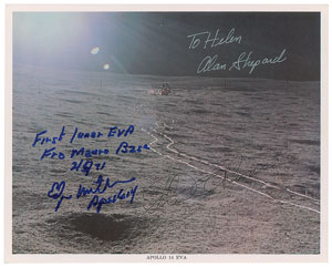 Lot #5221  Apollo 14 Signed Photograph