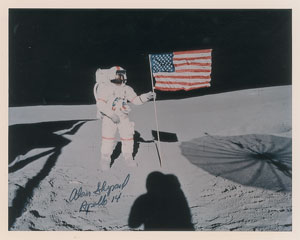 Lot #5223 Alan Shepard Signed Photograph - Image 1