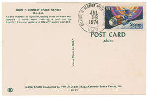 Lot #5184  Apollo 11 Signed Postcard - Image 2