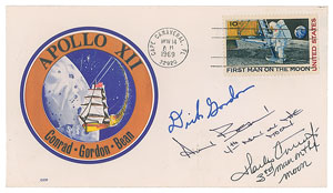 Lot #5202  Apollo 12 Signed Cover