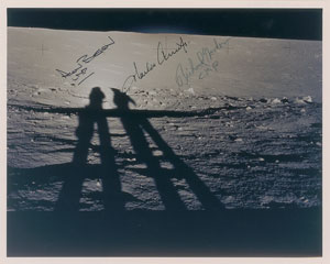 Lot #5203  Apollo 12 Signed Photograph - Image 1