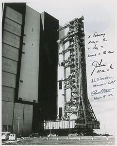 Lot #5235  Apollo 15 Signed Photograph