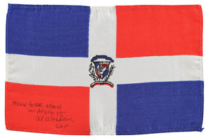 Lot #5244 Al Worden's Apollo 15 Flown Flag - Image 1