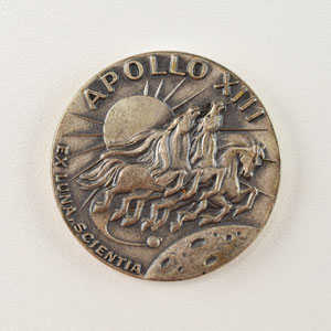 Lot #5219 Jack Swigert's Flown Apollo 13 Robbins Medal - Image 1