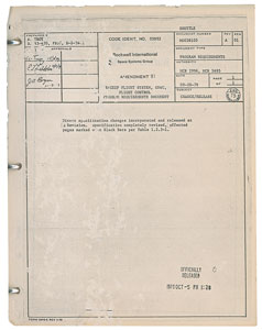 Lot #5356  Space Shuttle Program Requirements Document by Rockwell - Image 1