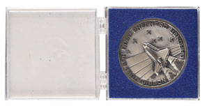 Lot #5358  STS-27 Unflown Robbins Medallion - Image 1