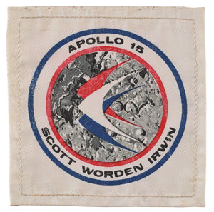 Lot #5245 Al Worden's Apollo 15 Flown Spacesuit Patch - Image 1