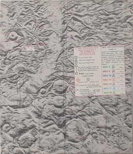 Lot #5218 James Lovell's Apollo 13 Flown Lunar Map - Image 4