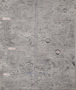 Lot #5218 James Lovell's Apollo 13 Flown Lunar Map - Image 19