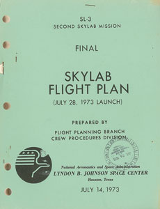 Lot #5337  Skylab 3 Flight Plan - Image 1