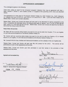 Lot #5198  Apollo 12 Document Signed - Image 1