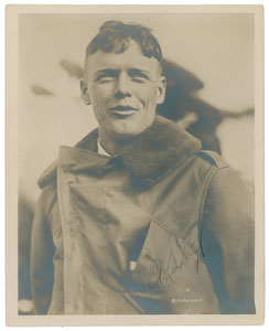 Lot #5004 Charles Lindbergh Signed Photograph