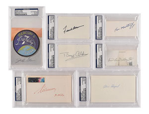 Lot #5269  Astronauts and Cosmonauts Group of (7) Signatures - Image 1