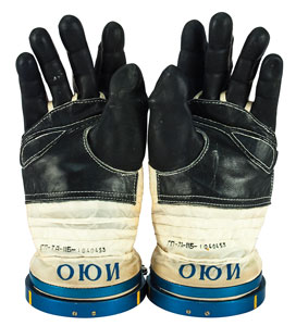 Lot #5346 Yury Onufriyenko's Flown Soyuz TM-23 Gloves - Image 1
