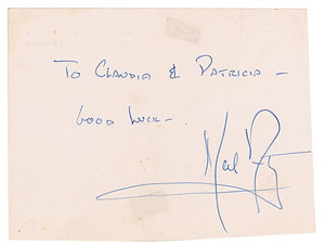 Lot #5186 Neil Armstrong Signature - Image 1
