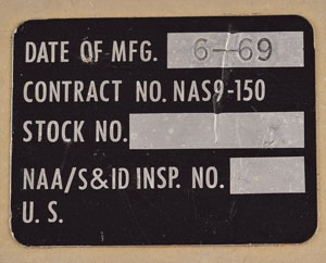 Lot #5103  Apollo Command Module Block II Master Caution and Event Annunciator Panel - Image 9