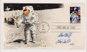 Lot #5231  Apollo 15 Lunar Surface-Flown Flag Signed by Dave Scott - Image 2