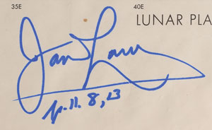 Lot #5147  Moonwalkers Signed Lunar Chart - Image 4